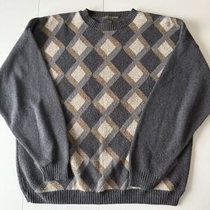 Liberty Sweaters Men's Vintage Heavy‎ Cotton/Acrylic Sweater Size XL FLAWS